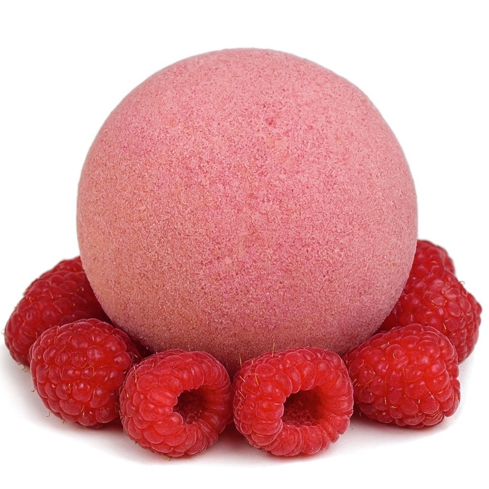 5 pack - bath bomb - raspberry